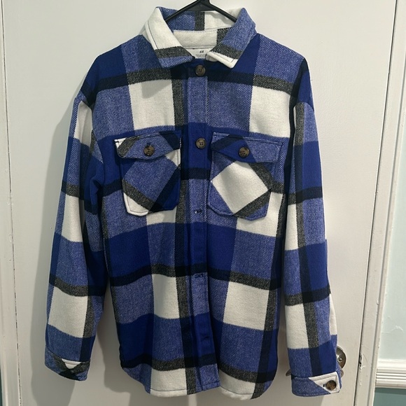 H&M Jackets & Coats Hm Shirt Jacket Poshmark
